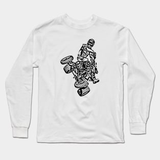 Quad Freestyle Sketch Art Long Sleeve T-Shirt